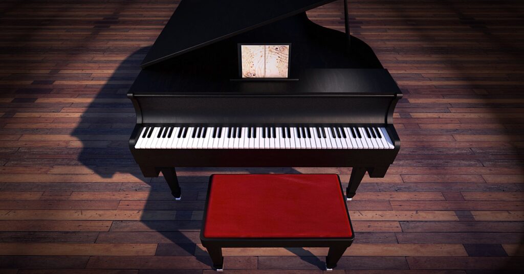 Un tabouret de piano